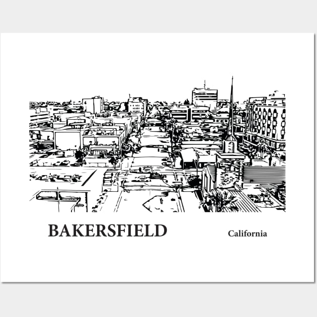 Bakersfield - California Wall Art by Lakeric